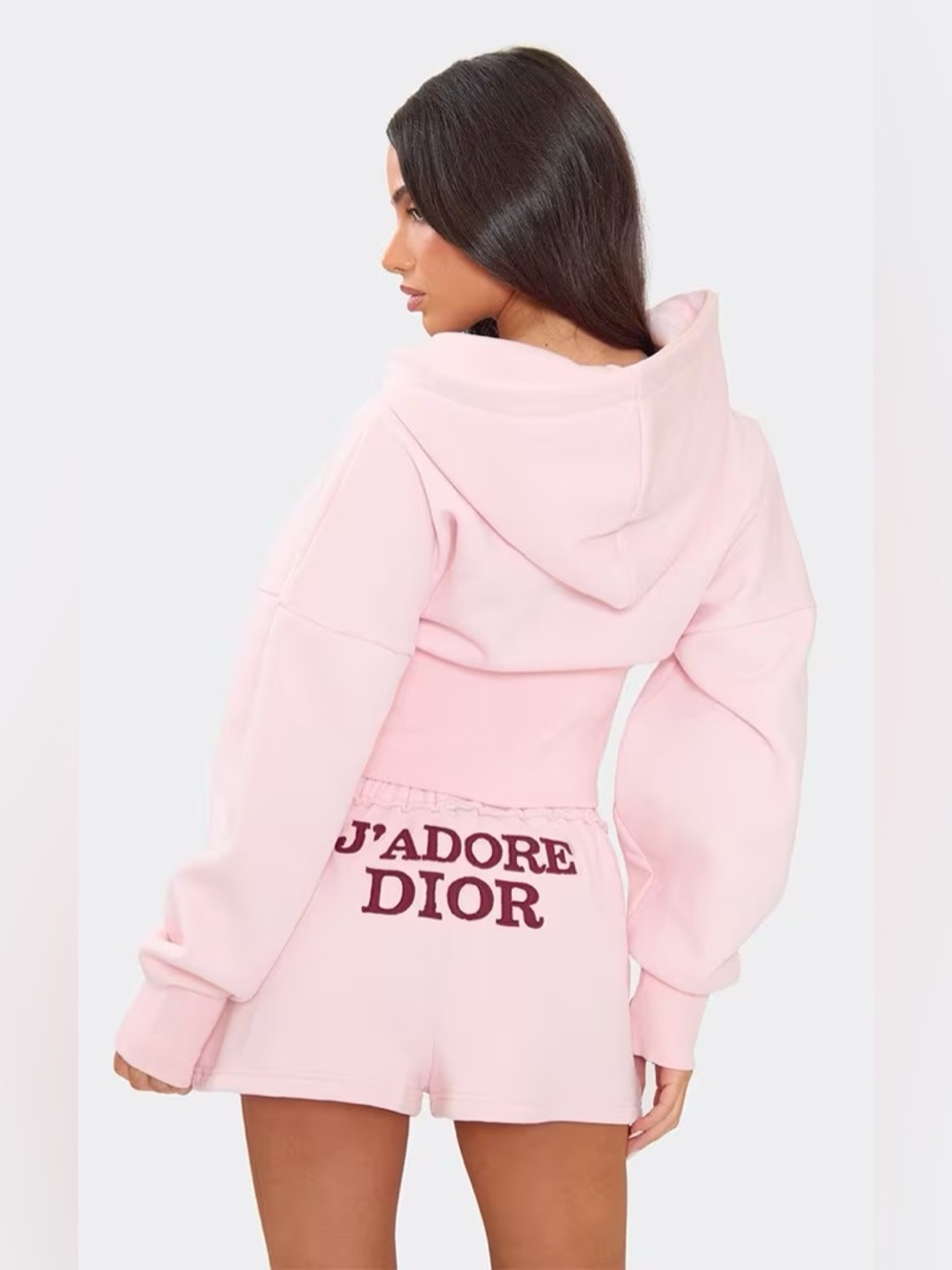 Pink sweat shorts